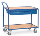 Rullebord med 2 skuffer