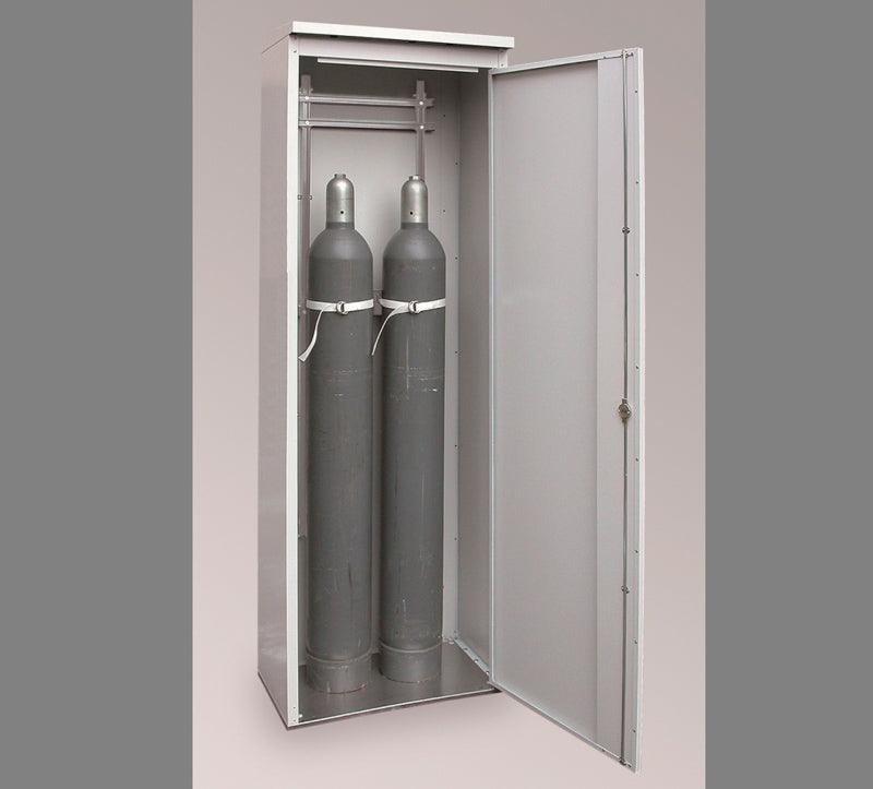 Gasflaskeskab for 2 stk. 50 liter gasflasker - TRG 700